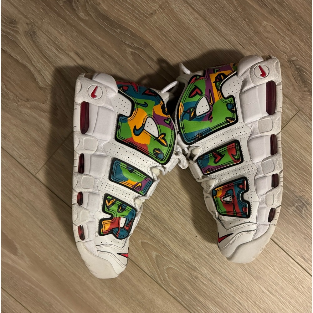 Air more uptempo “Peace Love, Basketball” size 8.5